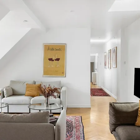 Daire Elegant Penthouse With Rooftop Terrace In Cph